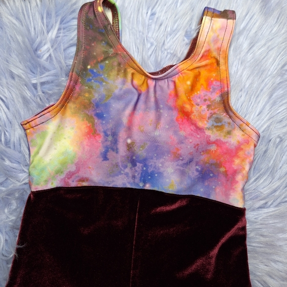 Girls Dance Leotard Romper - Picture 2 of 4